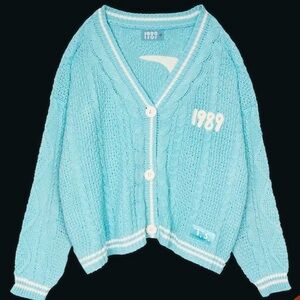 1989 Taylor’s version blue and white cardigan